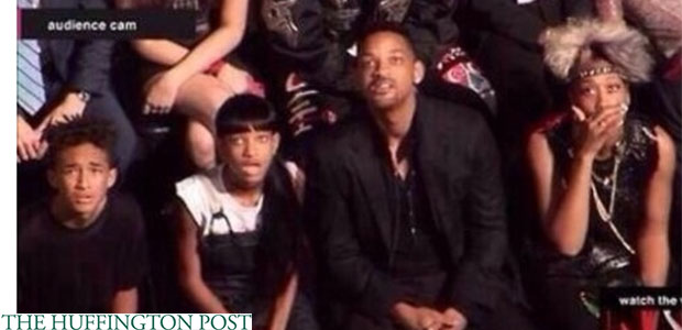 Will Smith e sua família se chocam com apresentação de Miley Cyrus