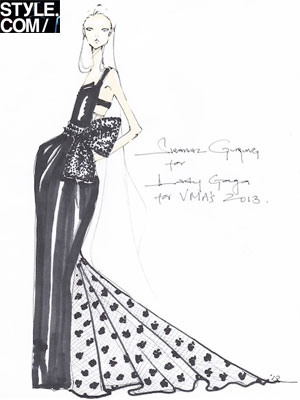 Estilista teve dois dias para fazer vestido de Lady Gaga