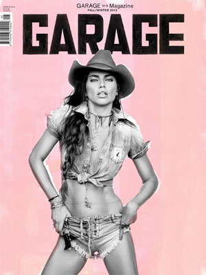 Adriana Lima vira <i>cowgirl</i> <i>sexy</i> para capa de revista