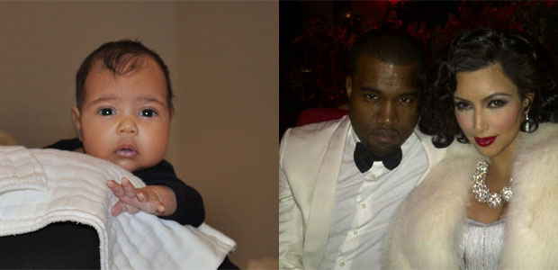 Kim Kardashian e Kanye West não deixam a filha usar rosa, saiba mais!