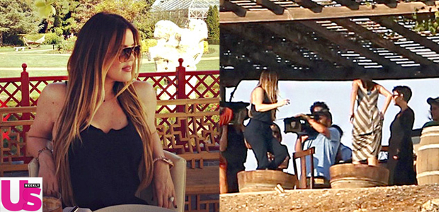 Khloé Kardashian retoma gravações de <i>reality show</i> após crise com marido