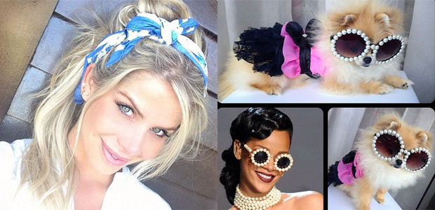Karina Bacchi divulga foto de sua cachorrinha vestida de Rihanna, veja aqui!