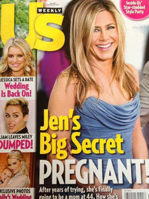 Jennifer Aniston está grávida, segundo revista