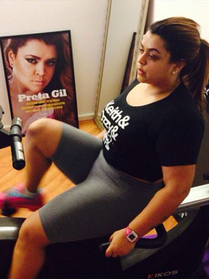 Preta Gil mantém rotina de exercícios, veja!