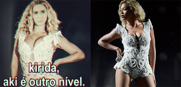 Tatá Werneck faz montagem com foto de Beyoncé e diz: <i>- Querida, aqui é outro nível</i>
