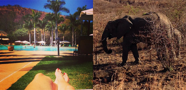 Adriane Galisteu posta foto aproveitando a África do Sul