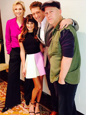 Lea Michele se reúne a colegas de elenco de <i>Glee</i>