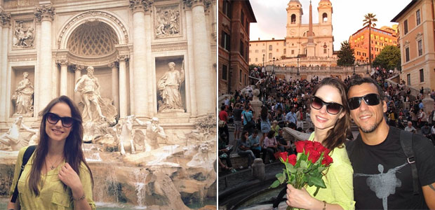 Rosanne Mulholland, a professora Helena de<i> Carrossel</i>, está em Roma com o namorado