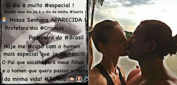 Fabiana Semprebom se casa com tenista em Buenos Aires