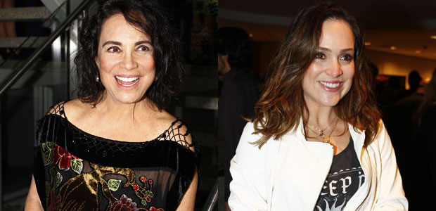 Gabriela Duarte prestigia pré-estreia de Regina Duarte no teatro