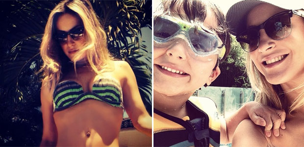 Claudia Leitte posa só de biquini e mostra corpão