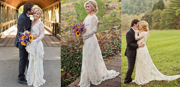 Kelly Clarkson se casa com Brandon Blackstock, veja a foto!