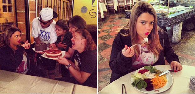 Preta Gil rejeita doce e opta por salada em ida à churrascaria, veja aqui!