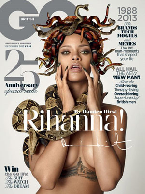 Rihanna aparece como Medusa em capa de revista