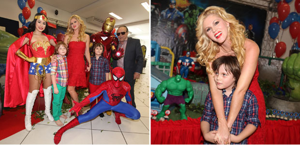 Val Marchiori comemora aniversário dos filhos em casa de festa, veja aqui!