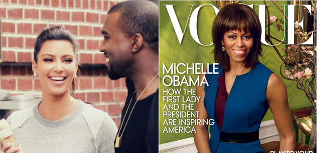 Kanye West pensa que Kim Kardashian é mais influente que Michelle Obama, entenda!