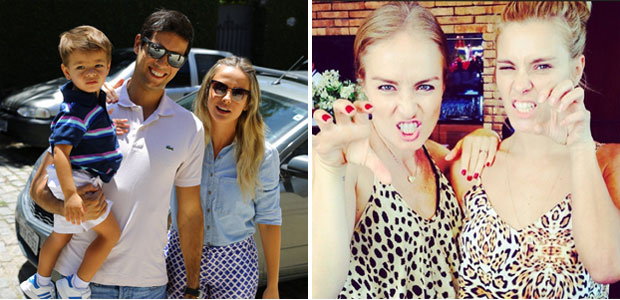 Carolina Dieckmann leva os filhos ao aniversário do herdeiro de Luciano Huck e Angélica