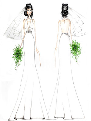 Conheça o croqui do vestido de casamento de Aline em <i>Amor à Vida</i>