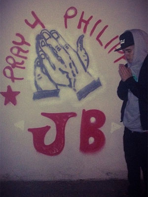 Justin Bieber usará grafite para ajudar as Filipinas
