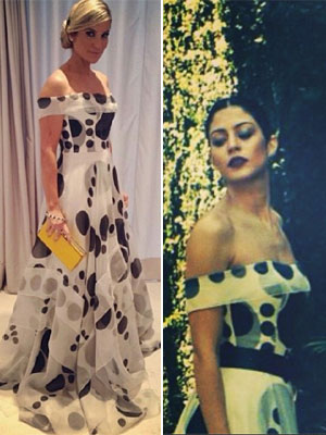 Flávia Alessandra e Carol Castro usam vestidos iguais, veja aqui!
