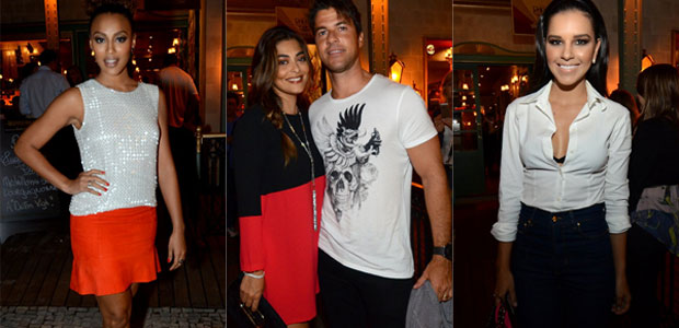 Juliana Paes e o marido vão a festa de aniversário de Sheron Menezes