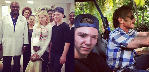 Madonna e Sean Penn visitam projetos sociais juntos no Haiti