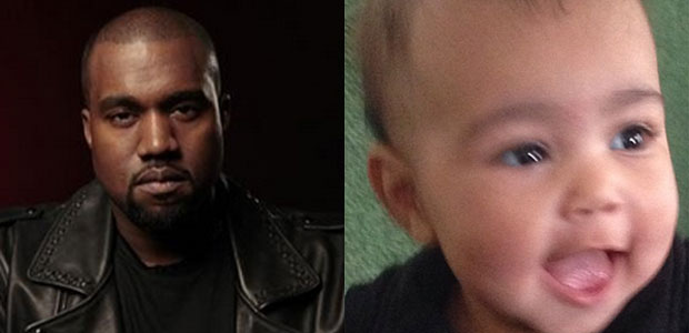 Kanye West compara a filha, North, à George, filho de Kate Middleton e príncipe William