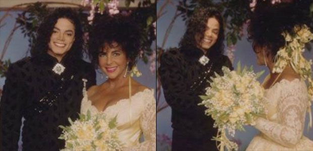 Michael Jackson aparece sorridente em fotos do casamento de Elizabeth Taylor
