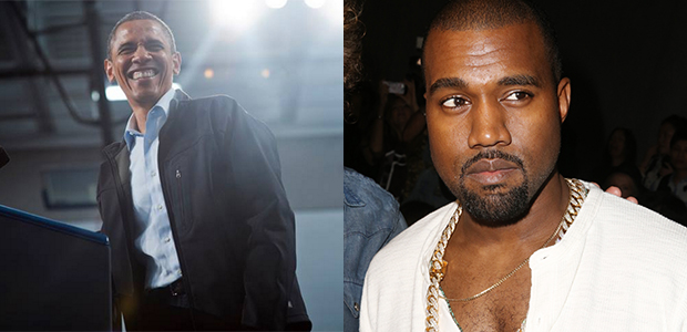 -<i>Eu tenho um monte de coisas dele no meu iPad</i>, conta Barack Obama sobre Kanye West