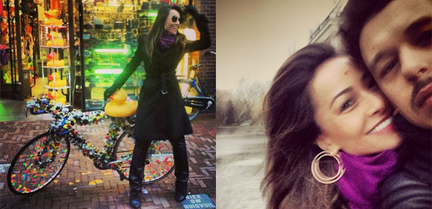 Sabrina Sato faz foto <i>selfie</i> com o namorado em Amsterdã