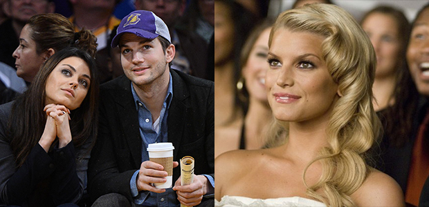 Ashton Kutcher quer Mila Kunis e Jessica Simpson atuando juntas
