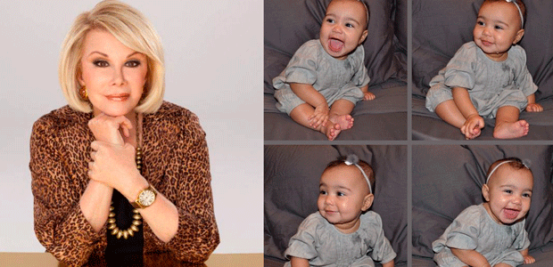 - <i>Esse bebê é feio</i>, afirma Joan Rivers sobre a filha de Kim Kardashian