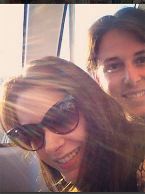 Fernanda Machado aproveita férias e visita o noivo nos Estados Unidos