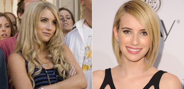 Emma Roberts muda visual radicalmente e adota chanel de bico