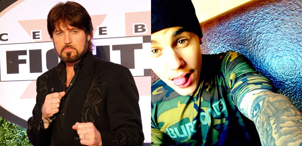 Pai de Miley Cyrus dá conselhos a Justin Bieber