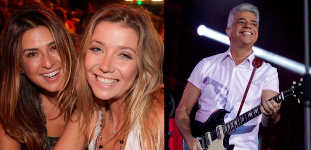 Fernanda Paes Leme e Luiza Possi curtem <i>show</i> de Lulu Santos