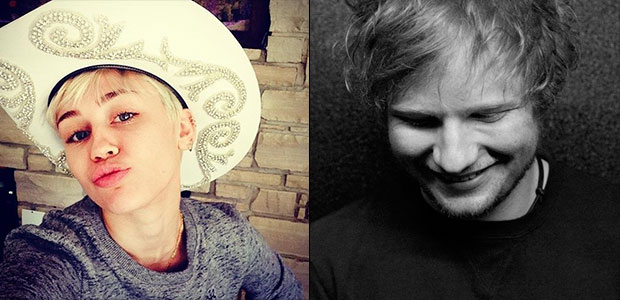 Ed Sheeran critica rebolado de Miley Cyrus: - <i>Pare de fazer isso</i>