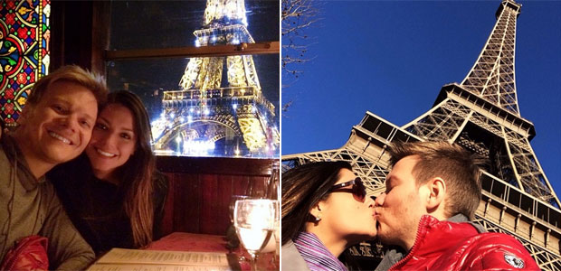 Thaís Fersoza e Michel Teló se despedem de Paris com beijo embaixo da Torre Eiffel, veja aqui!