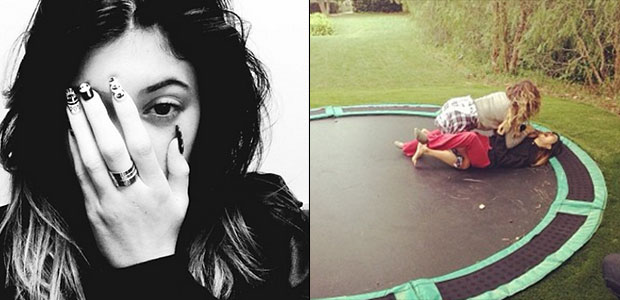 Kylie Jenner vai parar no hospital após acidente em trampolim