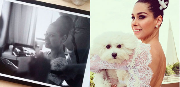 Fernanda Machado posta fotos dos bastidores de seu casamento. Veja!