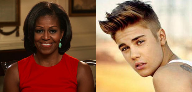 Michelle Obama diz que Justin Bieber precisa de mais orientação dos pais