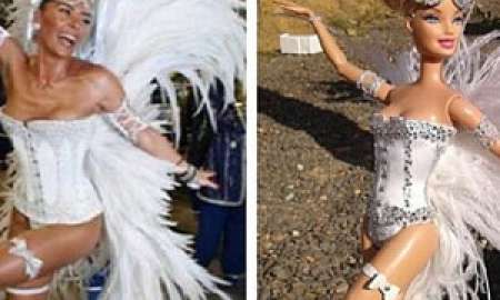 Adriane Galisteu mostra boneca em sua homenagem e mostra comparativo