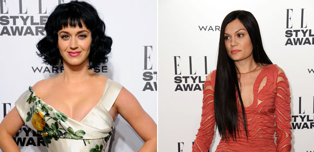 Katy Perry, eleita Mulher do Ano, e Jessie J exibem novo visual em premiação
