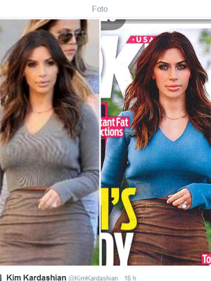 Kim Kardashian rebate críticas sobre suposto implante no <i>derrière</I>