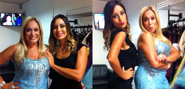Susana Vieira posa com Letícia do <i>BBB</i> e manda <i>Beijinho no ombro para as invejosas!</i>