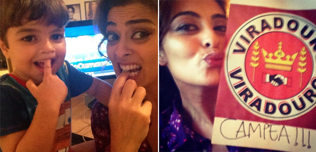 Juliana Paes posta foto com o filho, em clima de apreensão