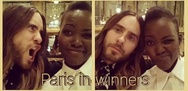 Lupita Nyong'o posta imagem com Jared Leto em Paris e levanta rumores