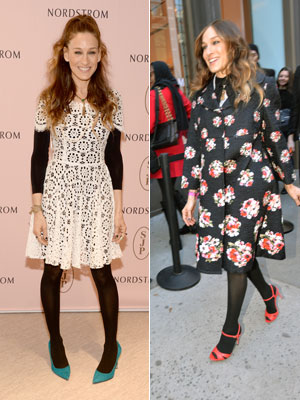 Sarah Jessica Parker usa <i>looks</i> inspirados em Carrie Bradshaw durante turnê