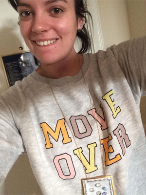 Lilly Allen achou seu vestido de casamento