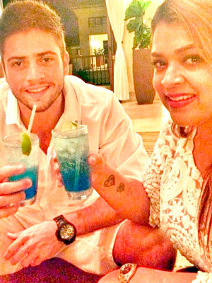 Preta Gil posta foto com o noivo no Caribe